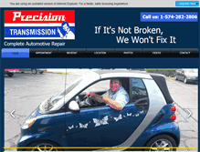 Tablet Screenshot of precisiontransmission.biz